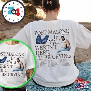 Post Malone Tour T-Shirt Fan Shirt Concert Tee 2 Sided